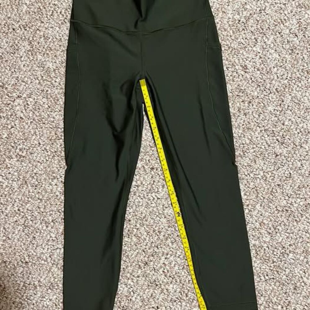 Athleta Interval Stash 7/8 Tight Dark Green M